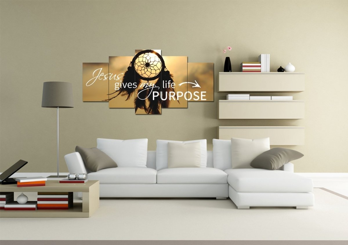 Jesus Give My Life Purpose Wall Art Canvas Print - Christian Canvas Wall Art