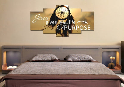 Jesus Give My Life Purpose Wall Art Canvas Print - Christian Canvas Wall Art