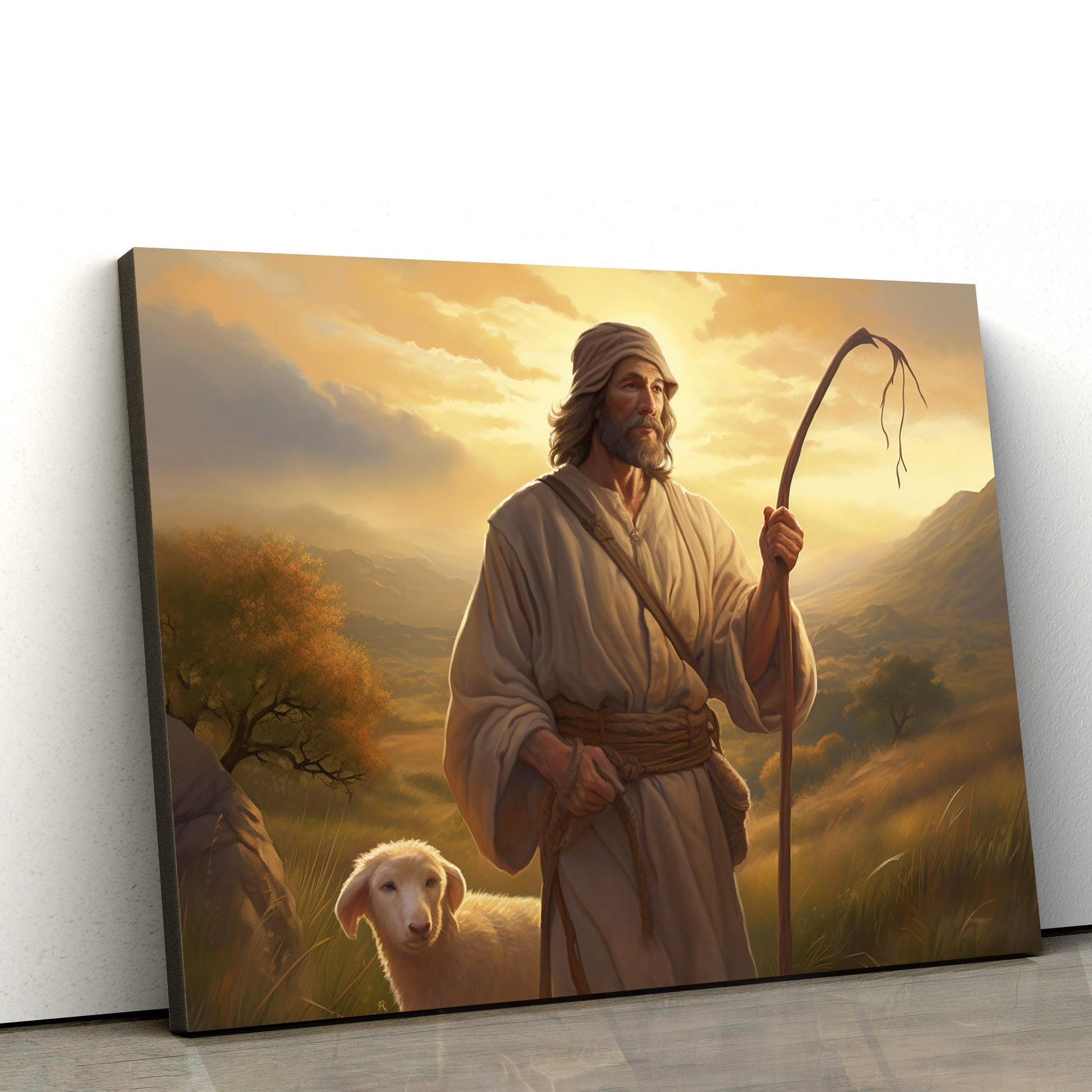 Jesus Go To Shepherd - Canvas Picture - Jesus Christ Canvas - Christian Wall Art