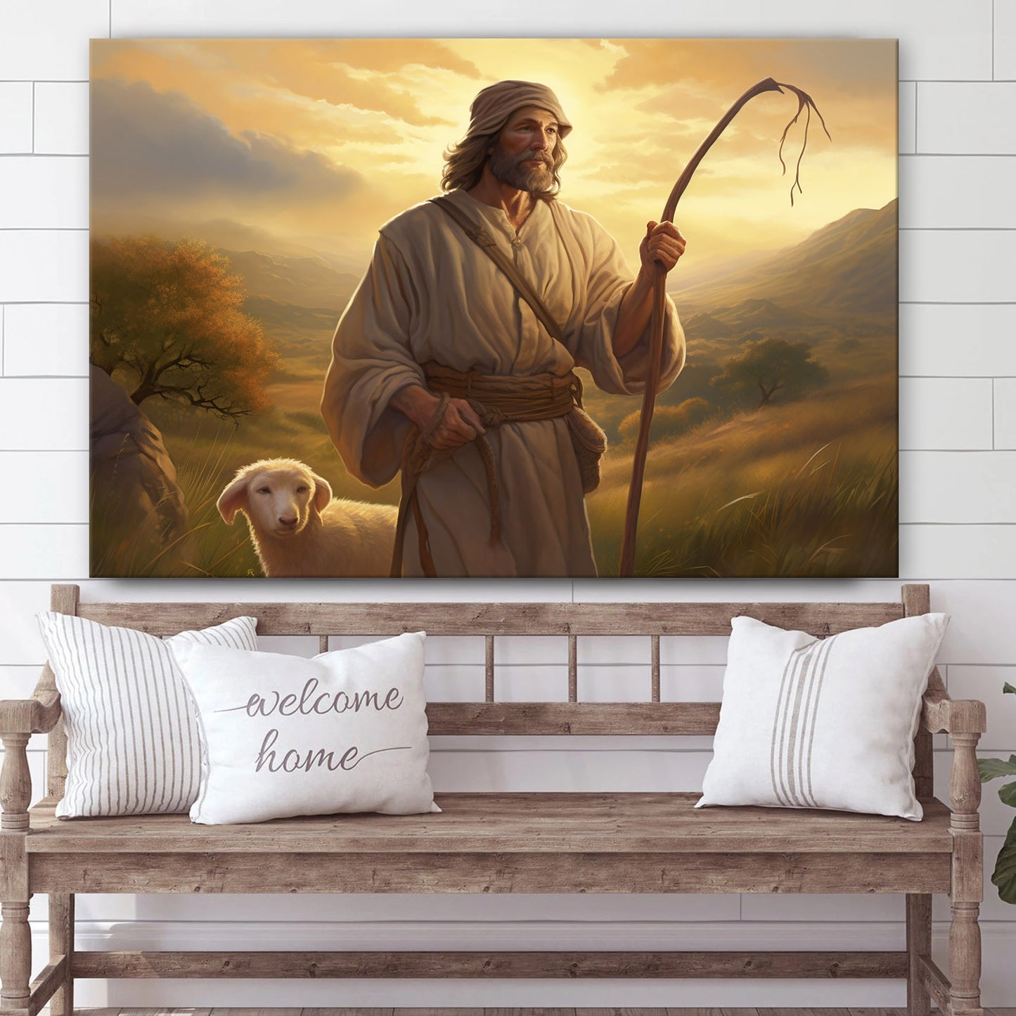 Jesus Go To Shepherd - Canvas Picture - Jesus Christ Canvas - Christian Wall Art