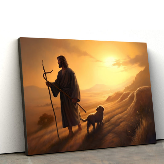 Jesus Go To Shepherd 2 - Canvas Picture - Jesus Christ Canvas - Christian Wall Art