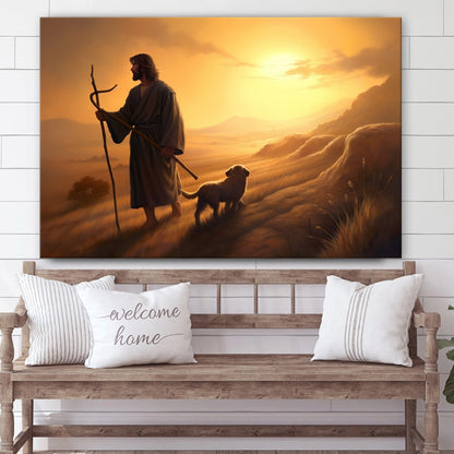 Jesus Go To Shepherd 2 - Canvas Picture - Jesus Christ Canvas - Christian Wall Art