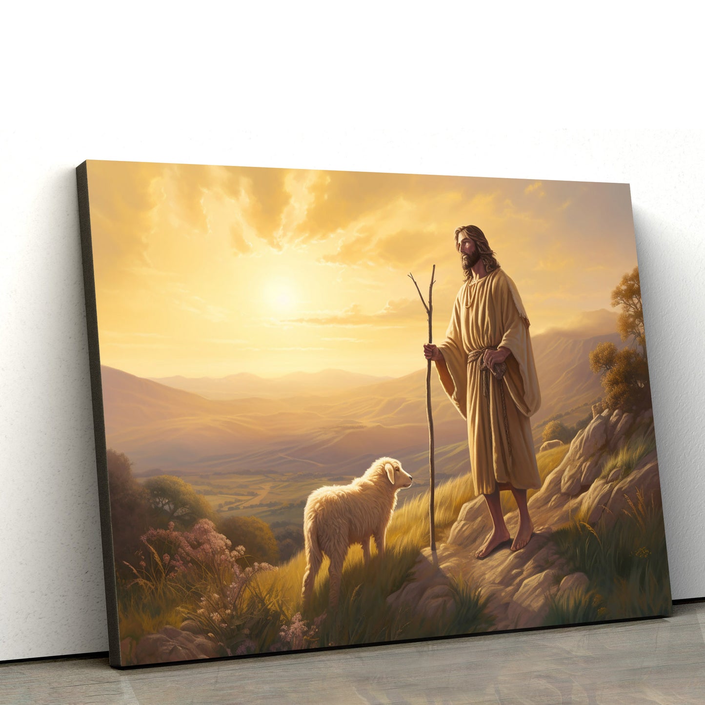 Jesus Go To Shepherd 3 - Canvas Picture - Jesus Christ Canvas - Christian Wall Art