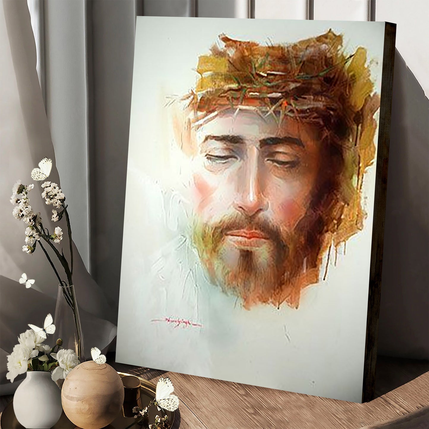 Jesus God Bless Canvas Prints - Jesus Christ Art - Christian Canvas Wall Decor