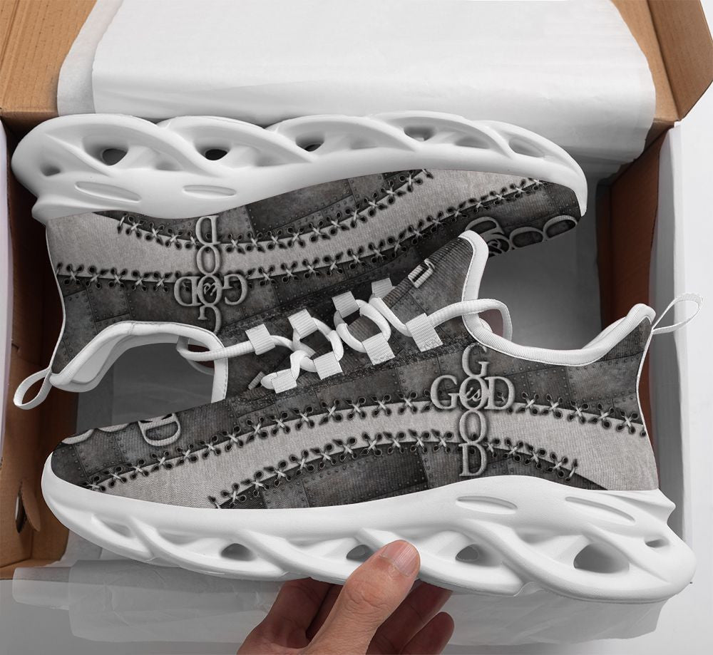 Jesus God Is Good Yezy Running Sneakers Max Soul Shoes - Christian Shoes For Men And Women