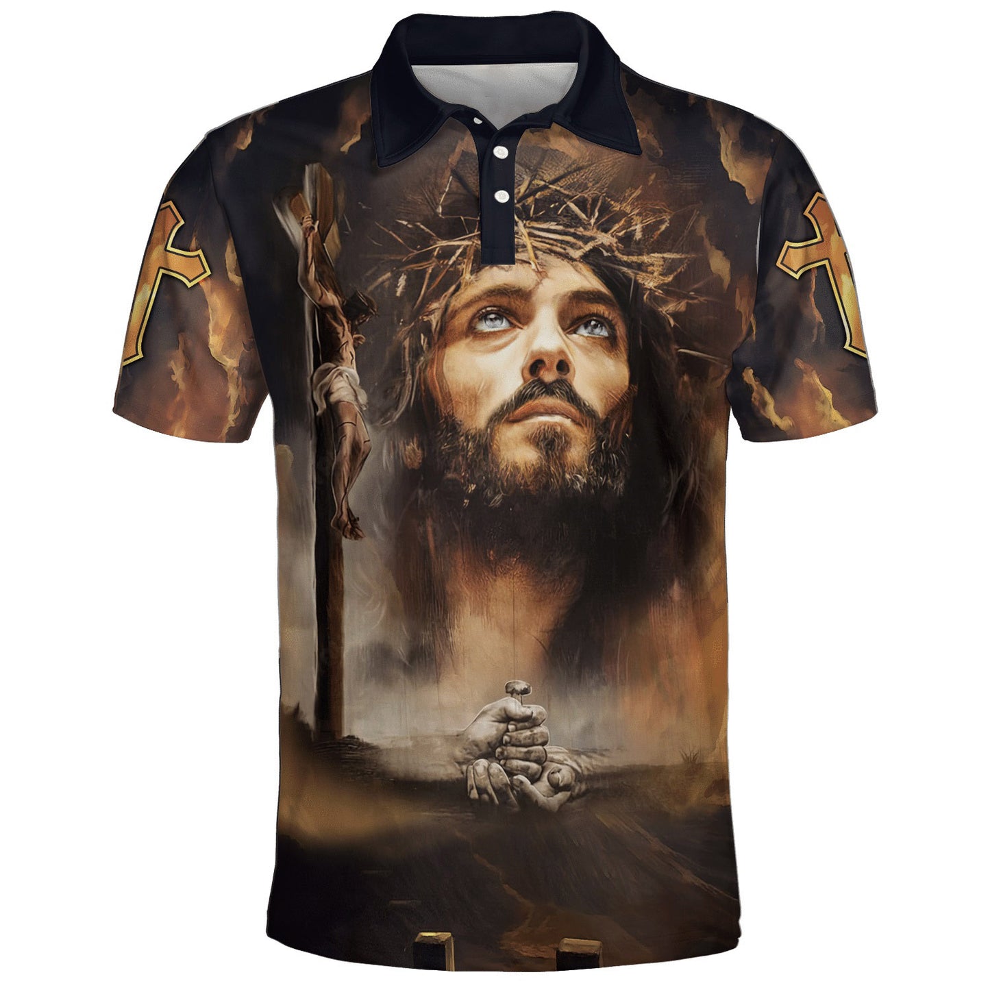 Jesus God Is My Savior My Everything Life Of Polo Shirt - Christian Shirts & Shorts