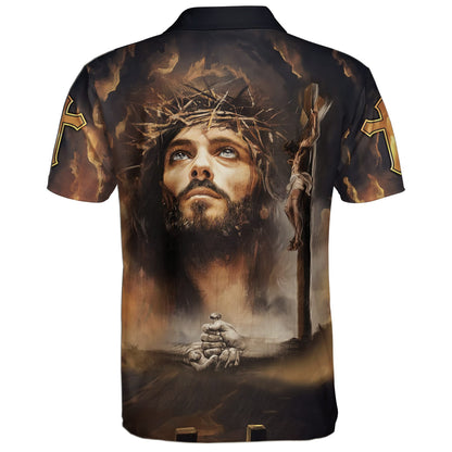 Jesus God Is My Savior My Everything Life Of Polo Shirt - Christian Shirts & Shorts