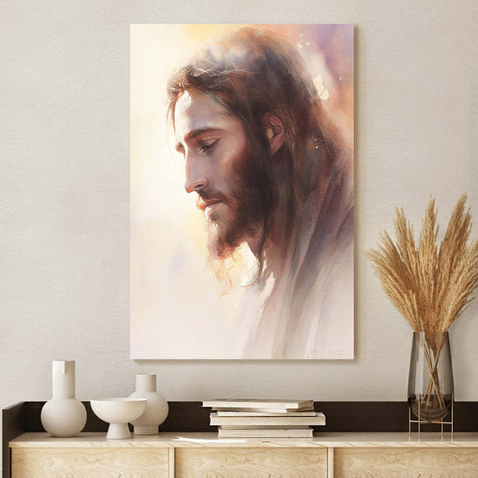 Jesus Greater Love Hath No Man Thank This By Jay - Canvas Pictures - Jesus Canvas Art - Christian Wall Art