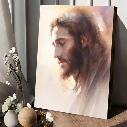 Jesus Greater Love Hath No Man Thank This By Jay - Canvas Pictures - Jesus Canvas Art - Christian Wall Art