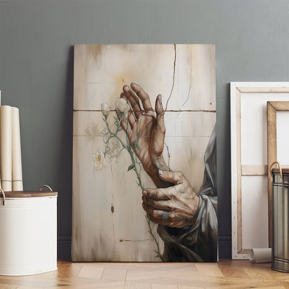 Jesus Hand - Canvas Picture - Jesus Christ Canvas - Christian Wall Art