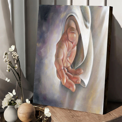 Jesus Hand - Canvas Pictures - Jesus Canvas Art - Christian Wall Art