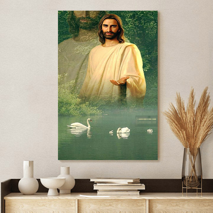 Jesus Hands Out Canvas Prints - Jesus Christ Art - Christian Canvas Wall Decor