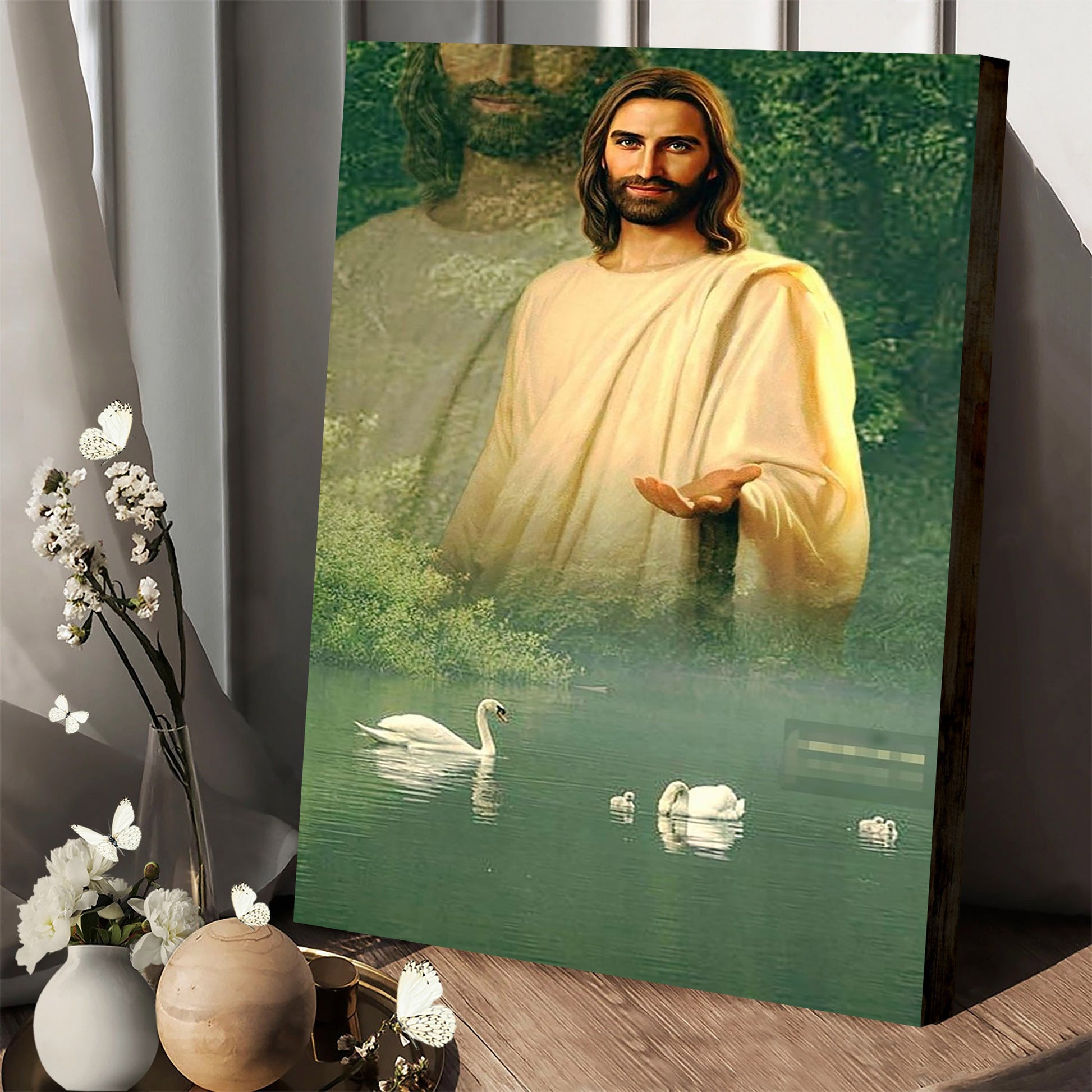 Jesus Hands Out Canvas Prints - Jesus Christ Art - Christian Canvas Wall Decor