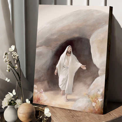 Jesus Has Risen Art Able Easter Wall Art - Jesus Canvas Pictures - Christian Wall Art