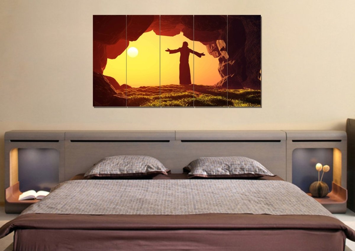 Jesus Has Risen Wall Art - Christian Canvas Wall Art