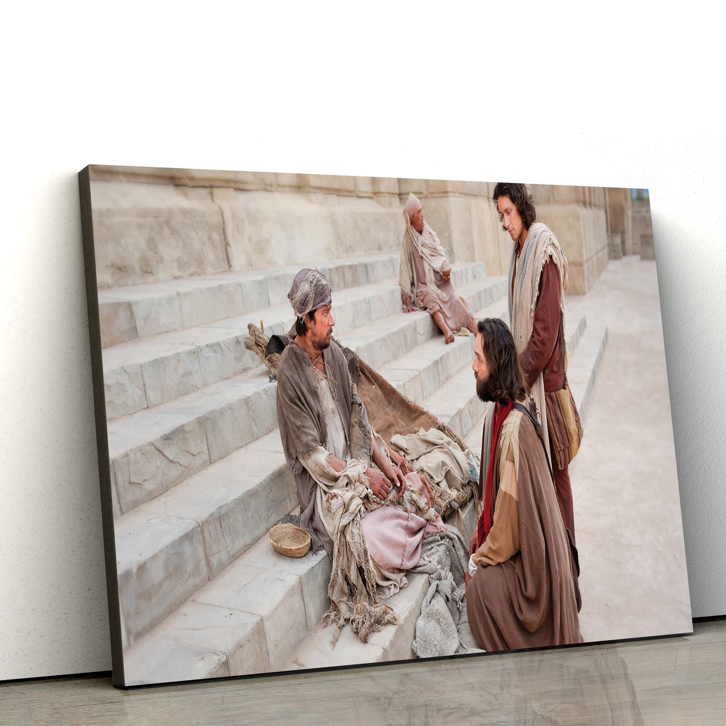 Jesus Heal Lame Man - Jesus Canvas Wall Art - Christian Wall Art