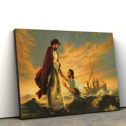 Jesus Heal People Canvas Pictures - Jesus Christ Canvas Art - Christian Wall Canvas