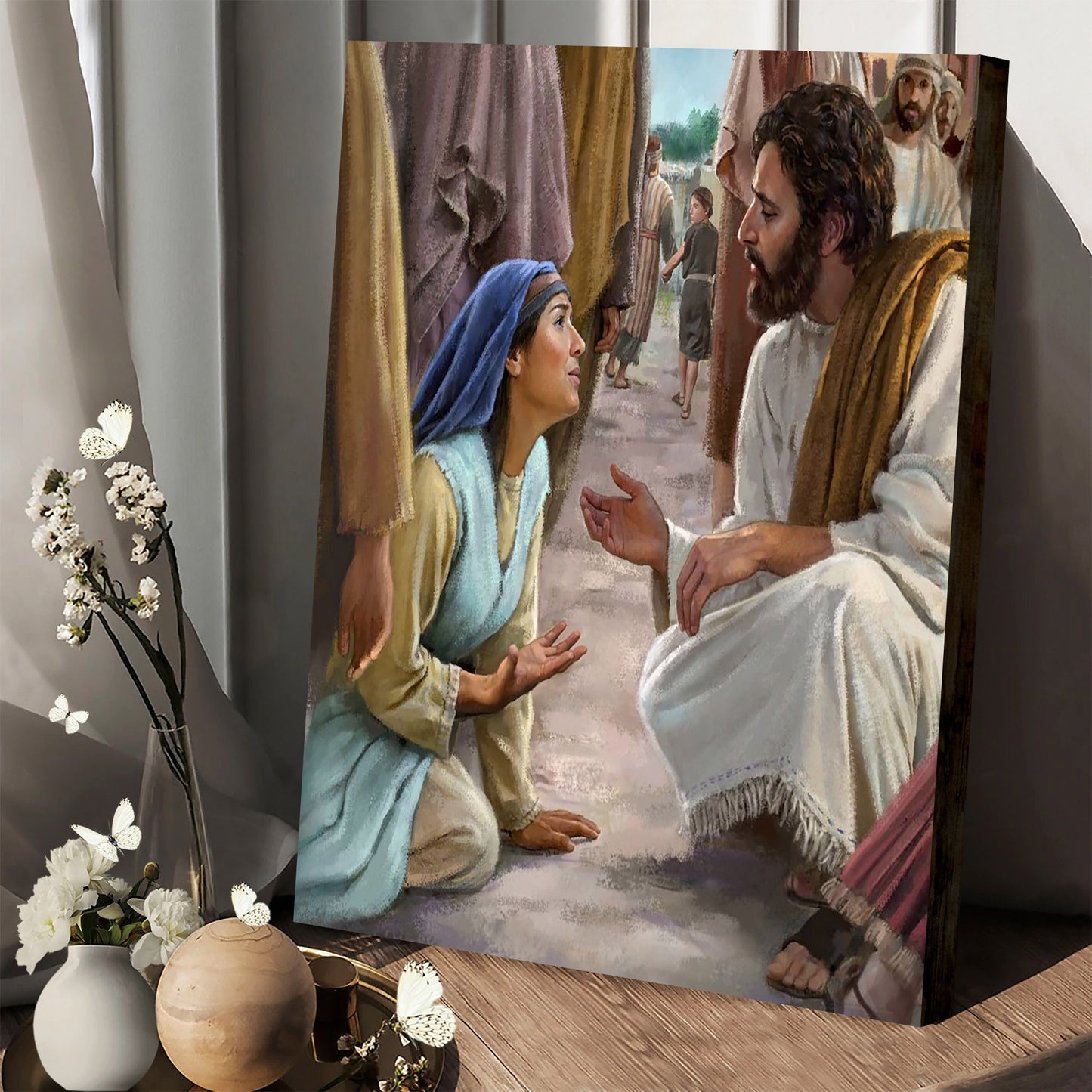 Jesus Healing - Canvas Pictures - Jesus Canvas Art - Christian Wall Art