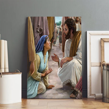 Jesus Healing - Canvas Pictures - Jesus Canvas Art - Christian Wall Art