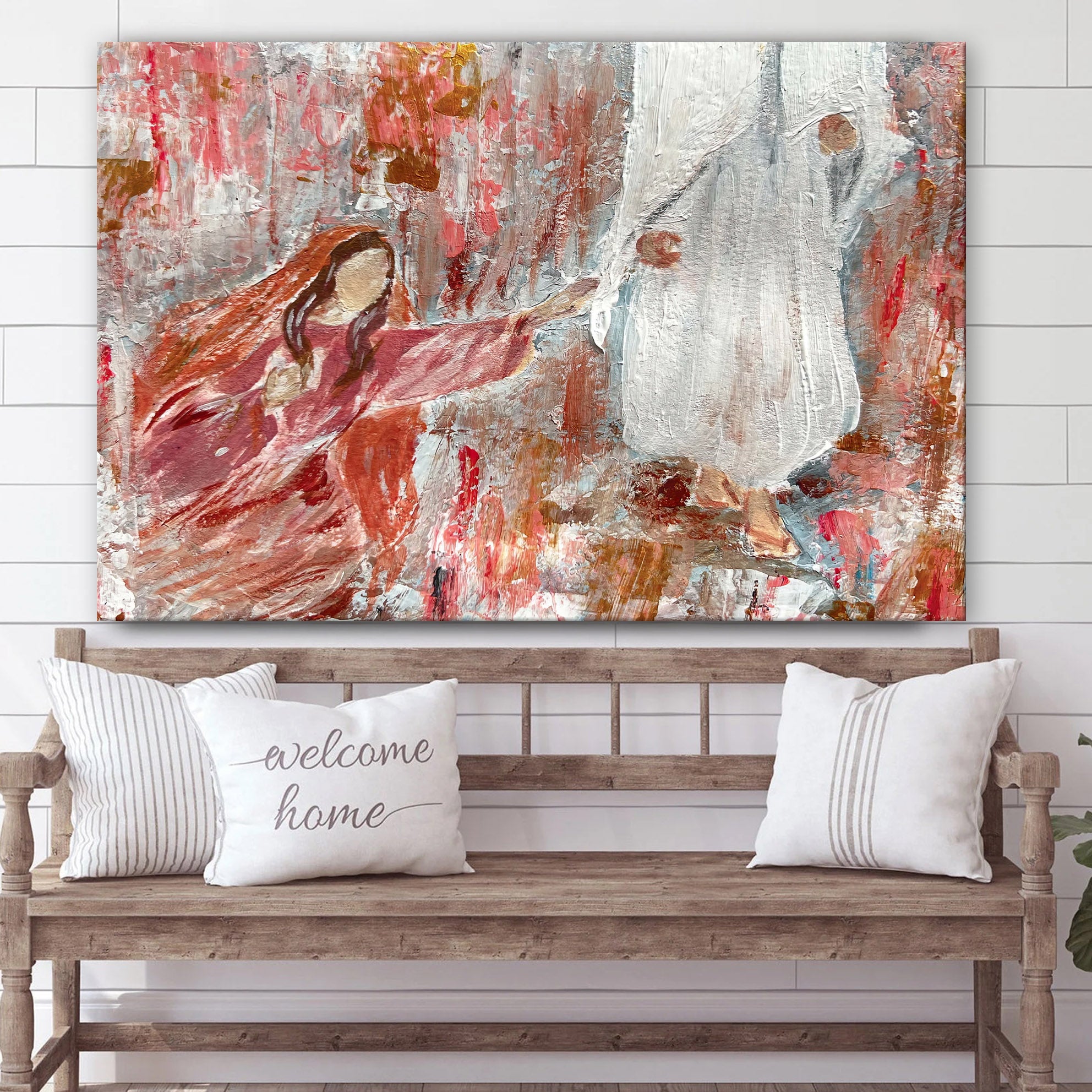 Jesus Healing The Bleeding Woman Canvas Posters - Christian Wall Art - Ciaocustom