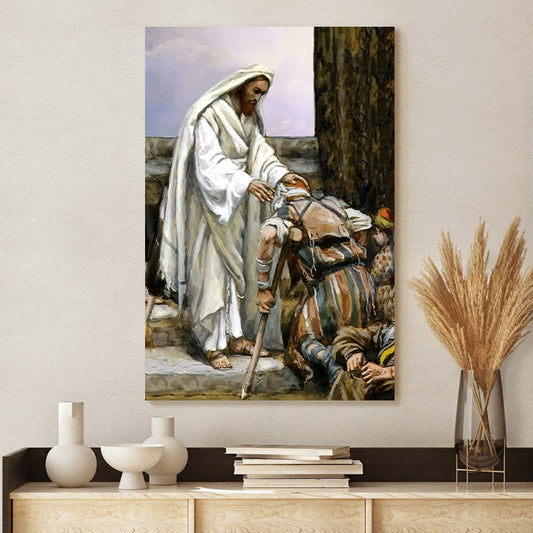 Jesus Healing The Sick Canvas Picture - Jesus Christ Canvas Art - Christian Wall Canvas