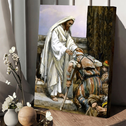 Jesus Healing The Sick Canvas Picture - Jesus Christ Canvas Art - Christian Wall Canvas