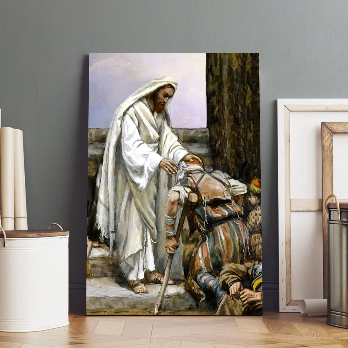 Jesus Healing The Sick Canvas Picture - Jesus Christ Canvas Art - Christian Wall Canvas