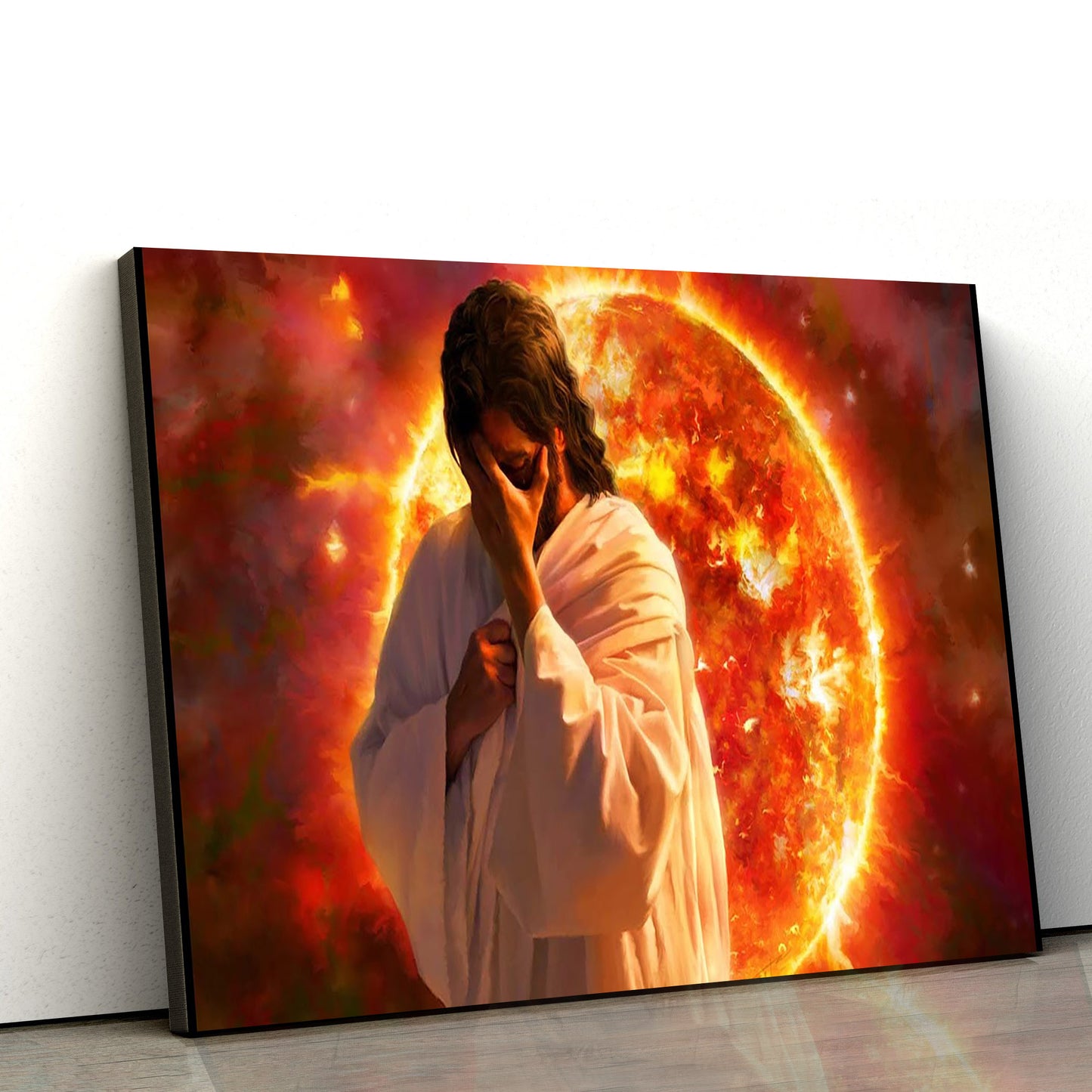 Jesus Hell - Jesus Canvas Wall Art - Christian Wall Art