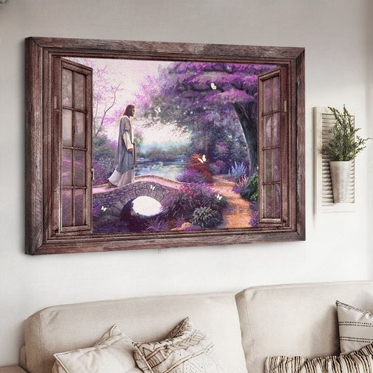 Jesus Hevean Peace And Grace Canvas Wall Art - Jesus Canvas Pictures - Christian Wall Posters