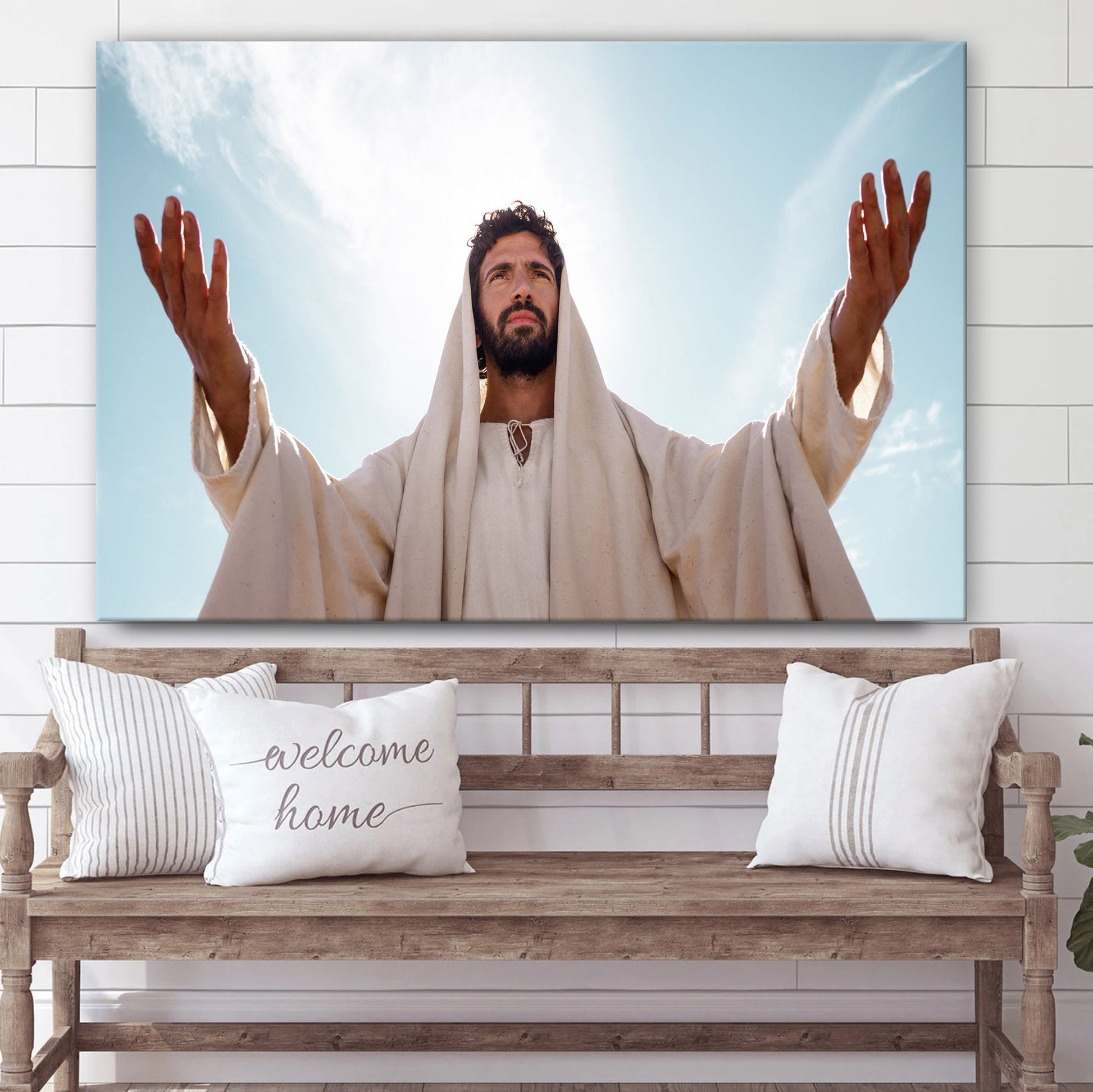 Jesus His Life Picture - Jesus Canvas Wall Art - Christian Wall Art