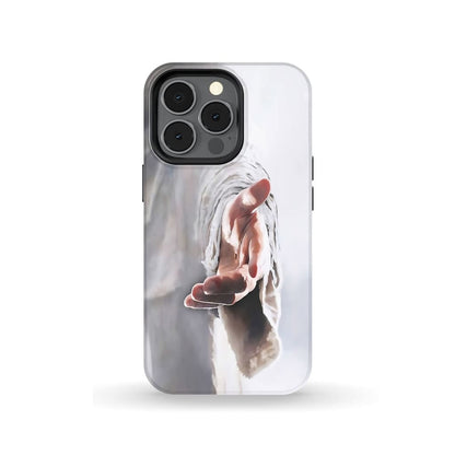 Jesus Holding His Hand Out Phone Case - Jesus Phone Case- Iphone Samsung Cases Christian