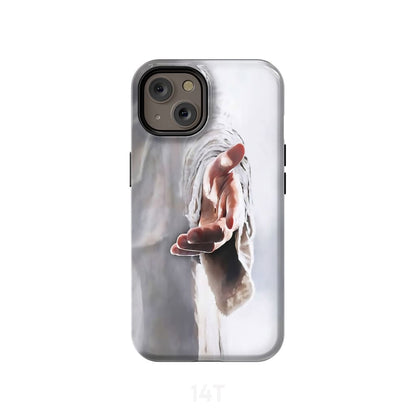 Jesus Holding His Hand Out Phone Case - Jesus Phone Case- Iphone Samsung Cases Christian