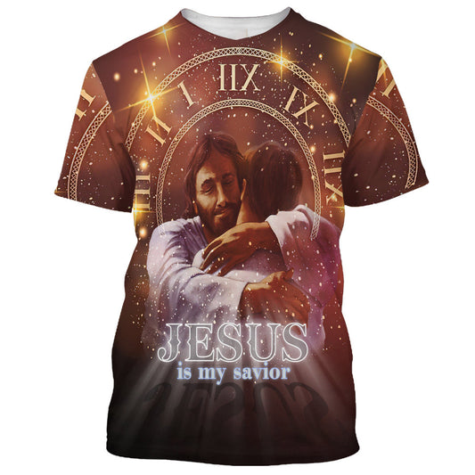 Jesus Holding  Is My Savior 3d All Over Print Shirt - Christian 3d Shirts For Men Women