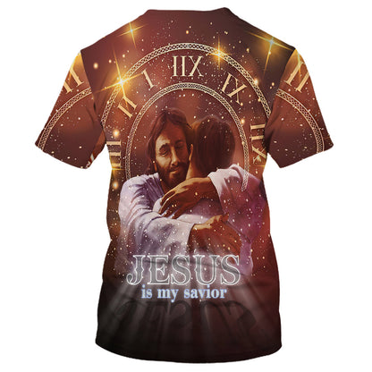 Jesus Holding  Is My Savior 3d All Over Print Shirt - Christian 3d Shirts For Men Women