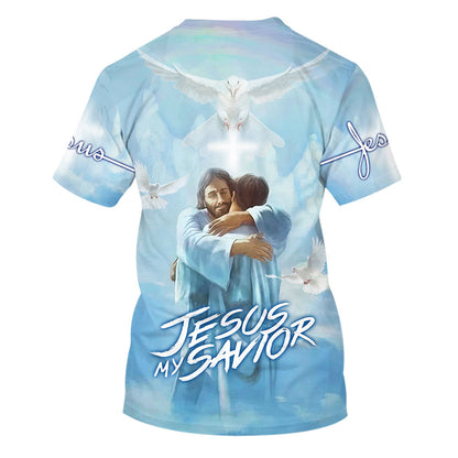 Jesus Holding Is My Savior 3d All Over Print Shirt - Christian 3d Shirts For Men Women