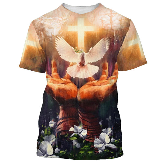 Jesus Holy Spirit 3d All Over Print Shirt - Christian 3d Shirts For Men Women