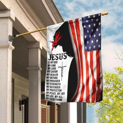 Jesus House Flag - Christian Garden Flags - Christian Flag - Religious Flags