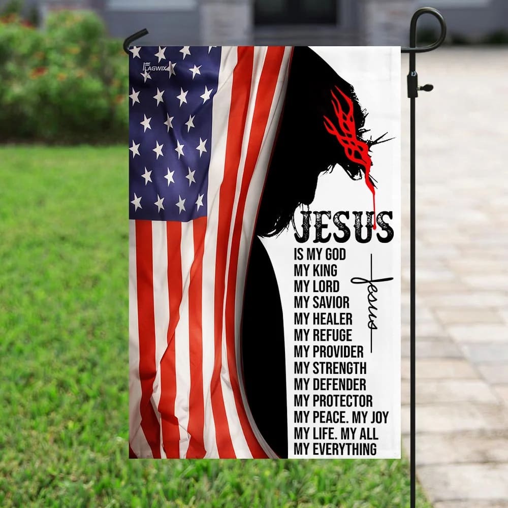 Jesus House Flag - Christian Garden Flags - Christian Flag - Religious Flags