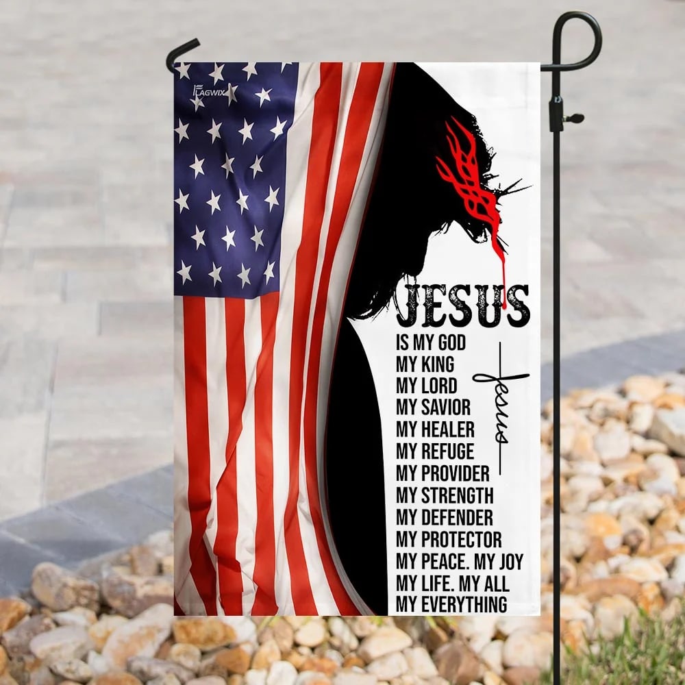 Jesus House Flag - Christian Garden Flags - Christian Flag - Religious Flags