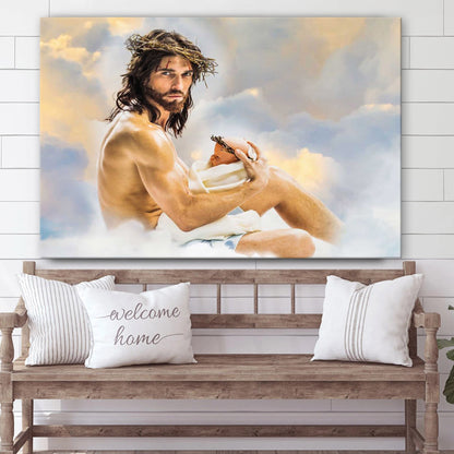 Jesus Hug - Jesus Canvas Wall Art - Christian Wall Art