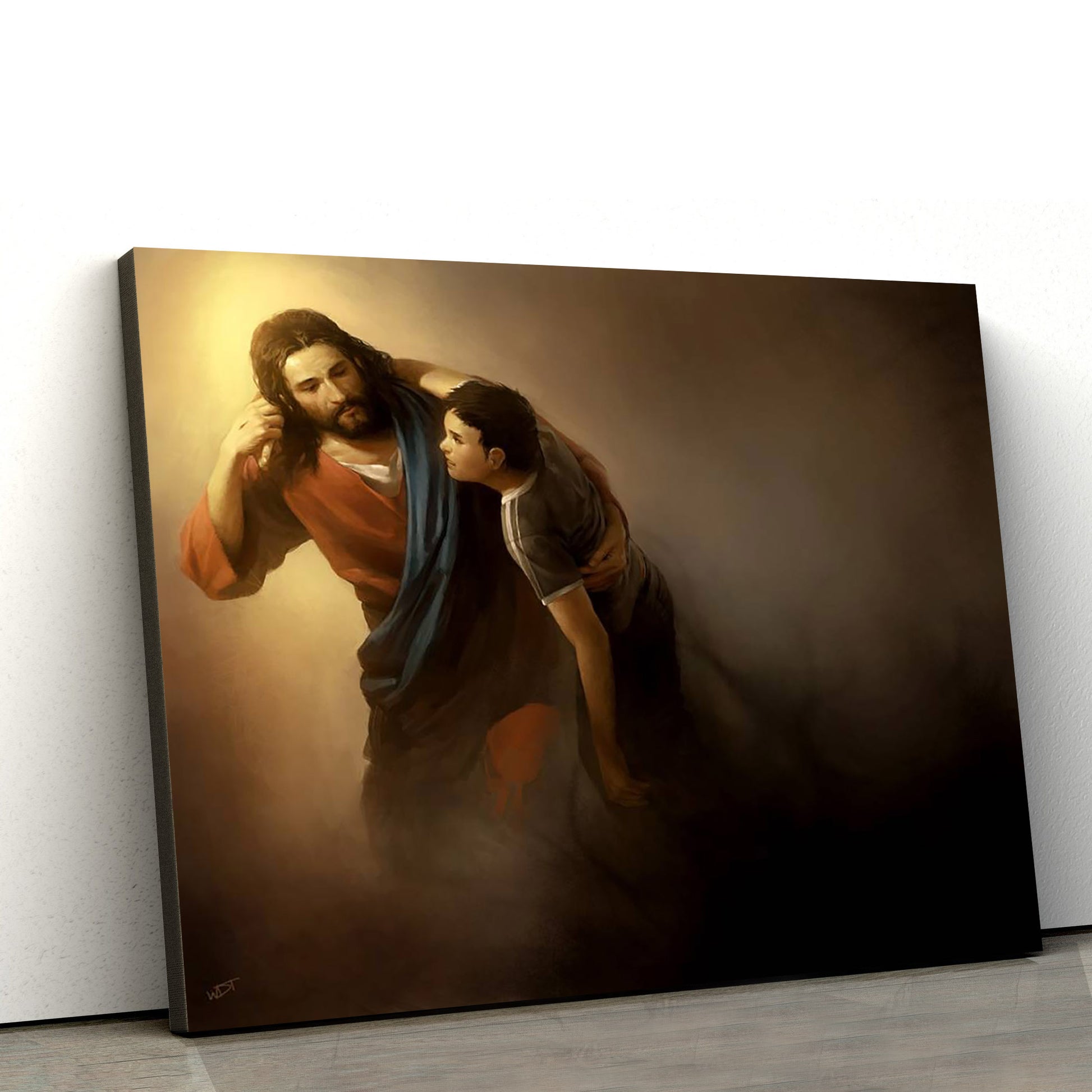 Jesus Hug 1 - Jesus Canvas Wall Art - Christian Wall Art