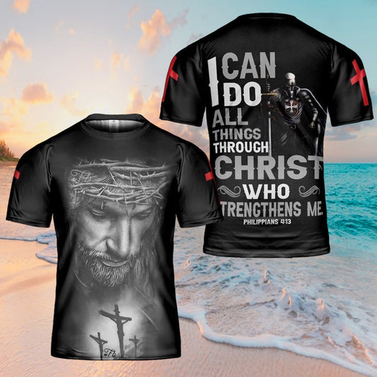 Jesus I Can Do All Things Through Christ 3D Shirt Christian For Men&Women