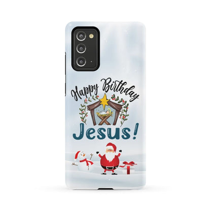 Jesus In A Manger - Happy Birthday Jesus Phone Case - Inspirational Bible Scripture iPhone Cases