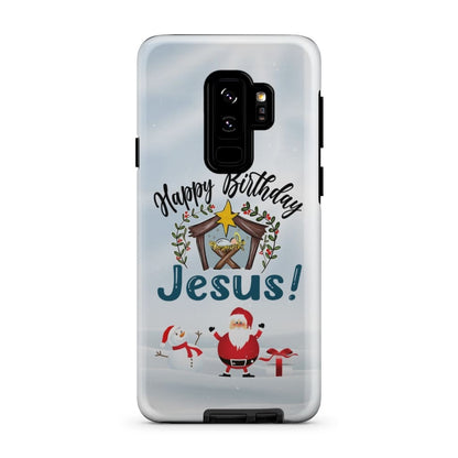 Jesus In A Manger - Happy Birthday Jesus Phone Case - Inspirational Bible Scripture iPhone Cases