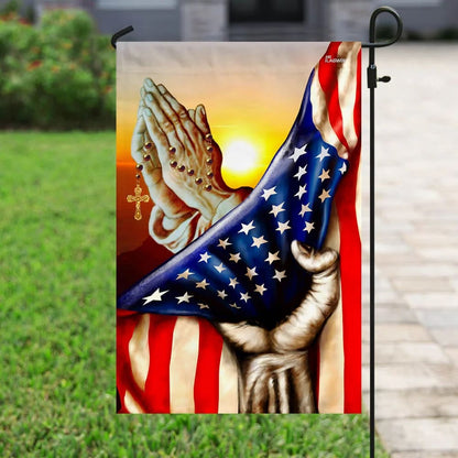 Jesus In America House Flag - Christian Garden Flags - Christian Flag - Religious Flags