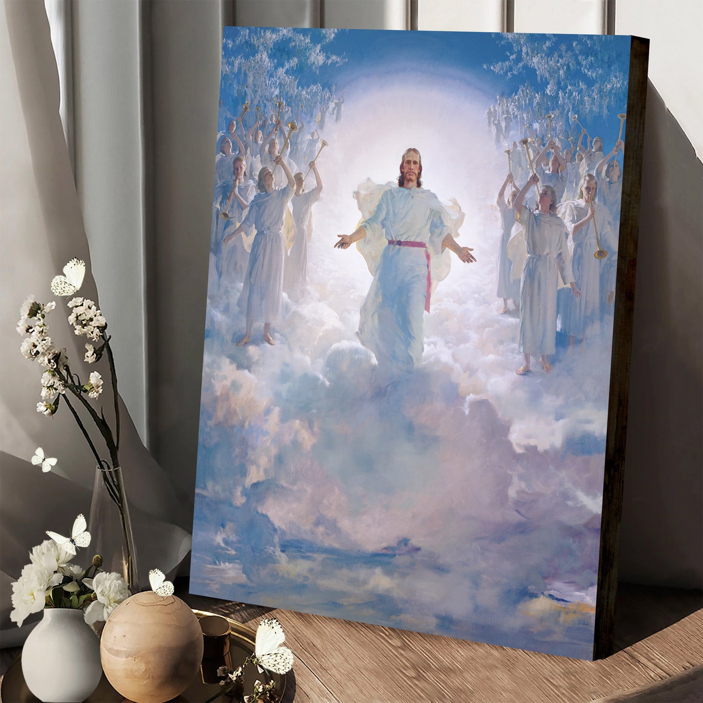 Jesus In Heaven Canvas Picture - Jesus Christ Canvas Art - Christian Wall Canvas