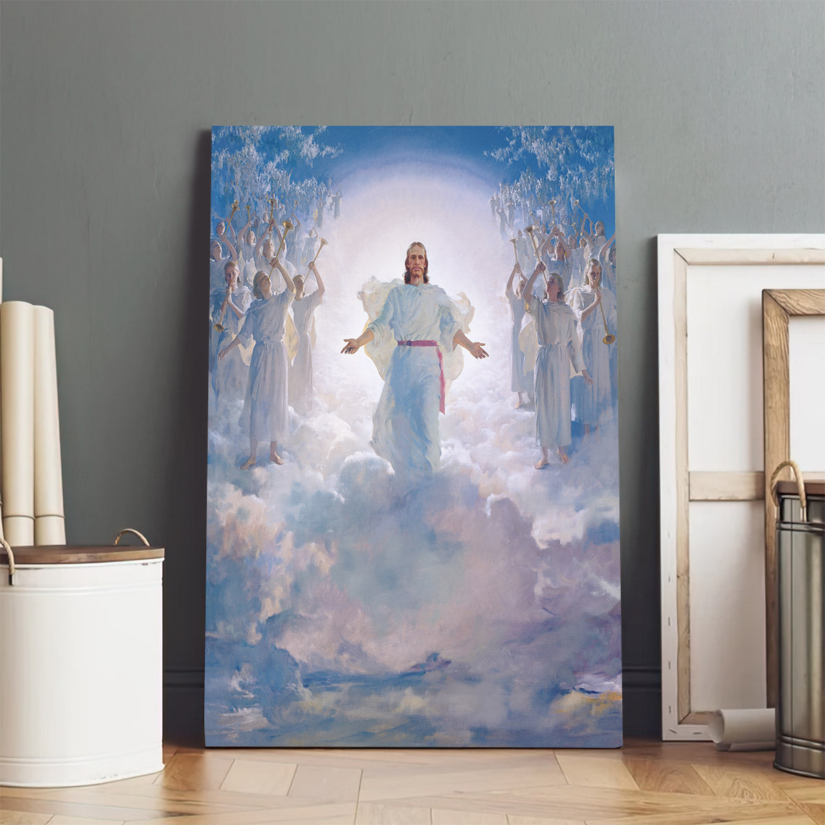 Jesus In Heaven Canvas Picture - Jesus Christ Canvas Art - Christian Wall Canvas