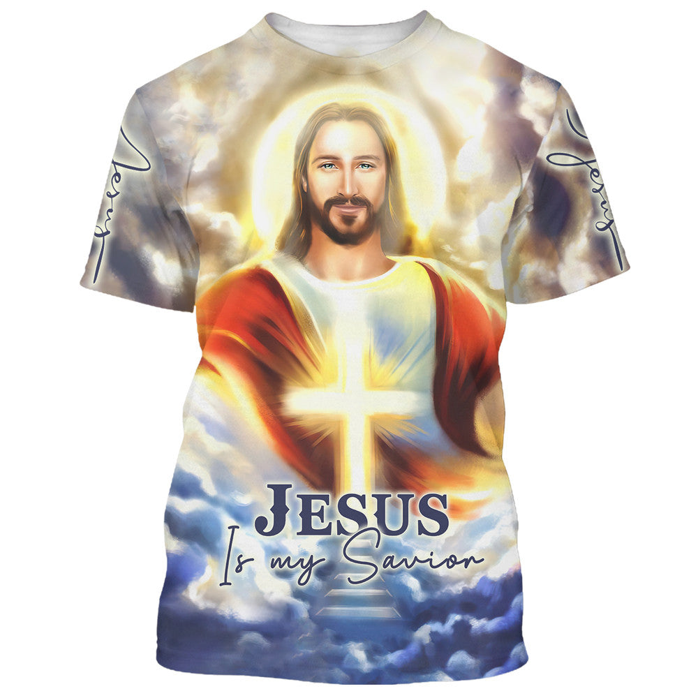 Jesus In Heaven Jesus Is My Savior 3D All Over Printed Shirt for Men and Women