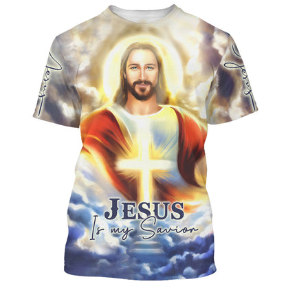Jesus In Heaven Jesus Is My Savior 3D All Over Printed Shirt for Men and Women