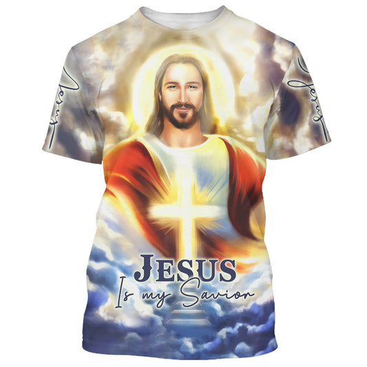 Jesus In Heaven Jesus Is My Savior 3D All Over Printed Shirt for Men and Women